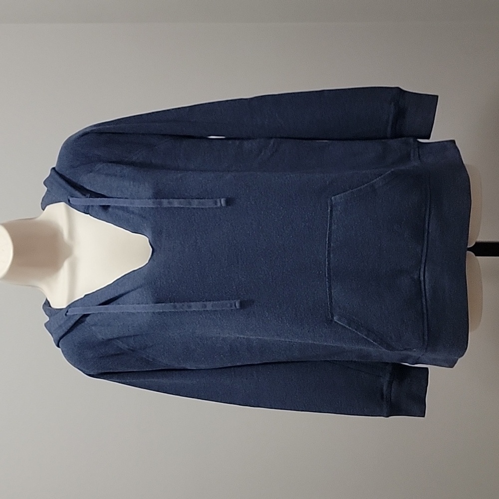 Victoria's Secret Fleece Oversized Hooded Pocket Sweatshirt With Wings Blue XS